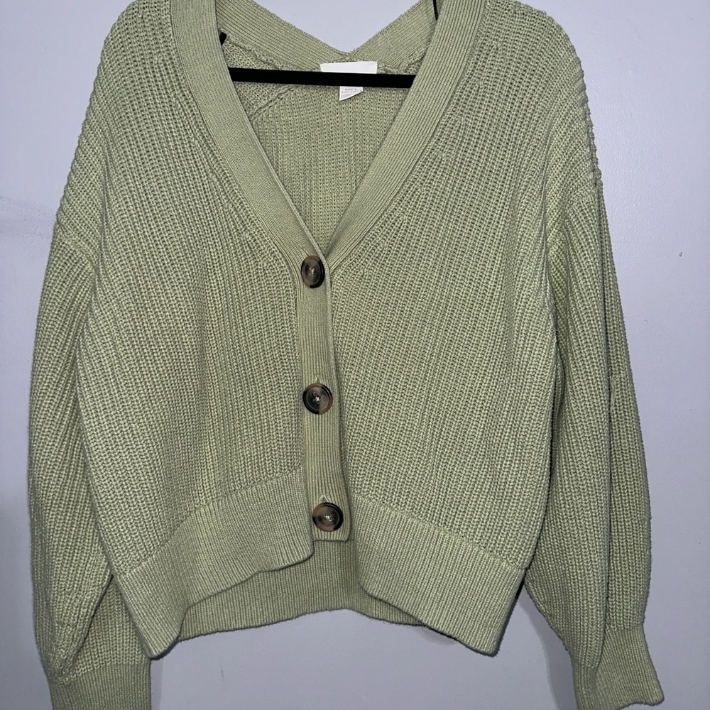 H&M Sage Green Women's Cardigan